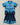 Marseille 26/27 Blue Honeycomb Goalkeeper Kids Jersey Set