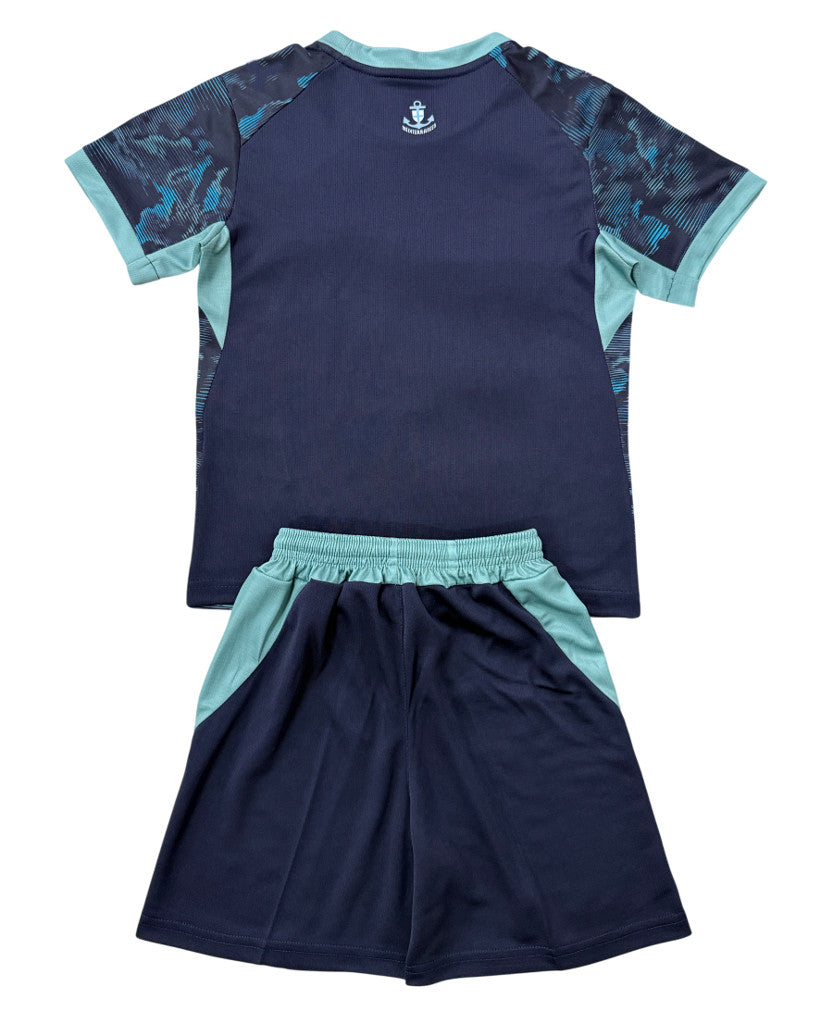 Marseille 26/27 Dark Navy/Sea Blue Away Kids Jersey Set