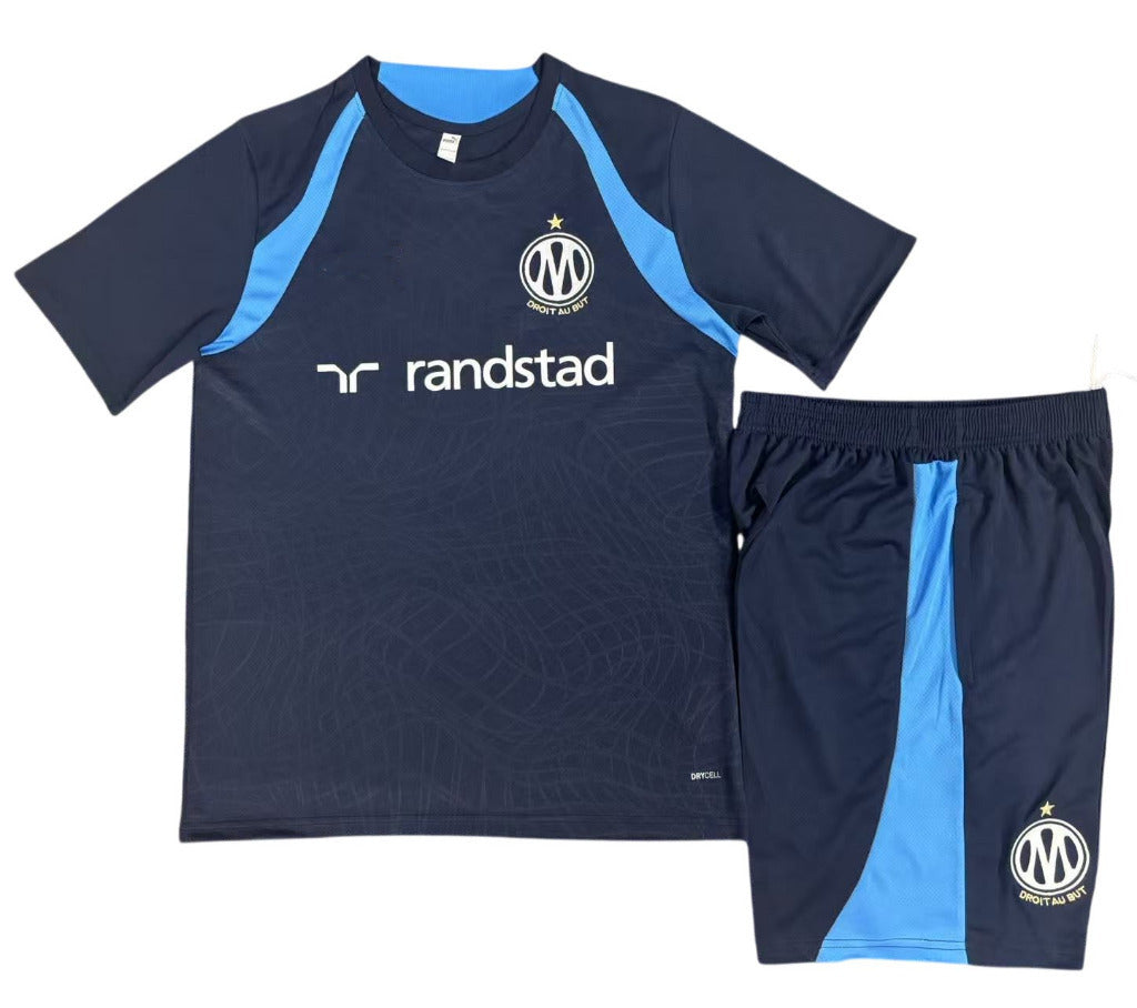 Marseille 26/27 Navy/Light Blue Training Kids Jersey Set