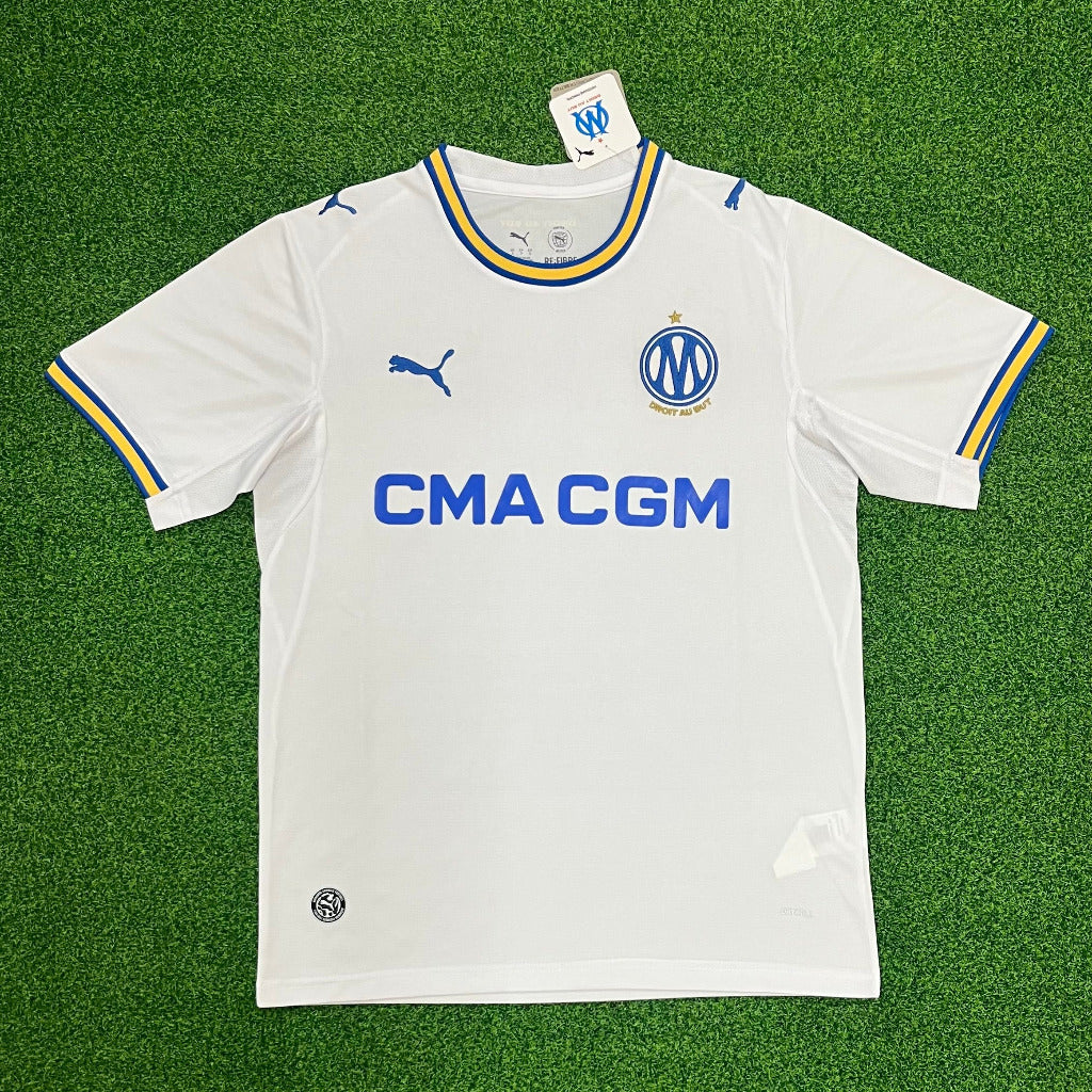 Marseille 26/27 White/Blue/Gold Home Jersey