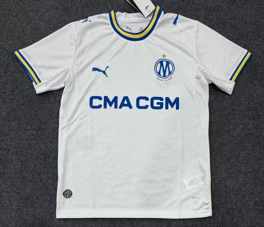 Marseille 26/27 White/Blue/Gold Home Jersey