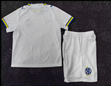 Marseille 26/27 White/Blue/Gold Home Kids Jersey Set