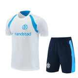 Marseille 26/27 White/Blue Training Kids Jersey Set