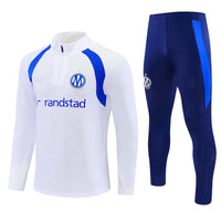 Marseille 26/27 White with Royal Blue Training Tracksuit Set