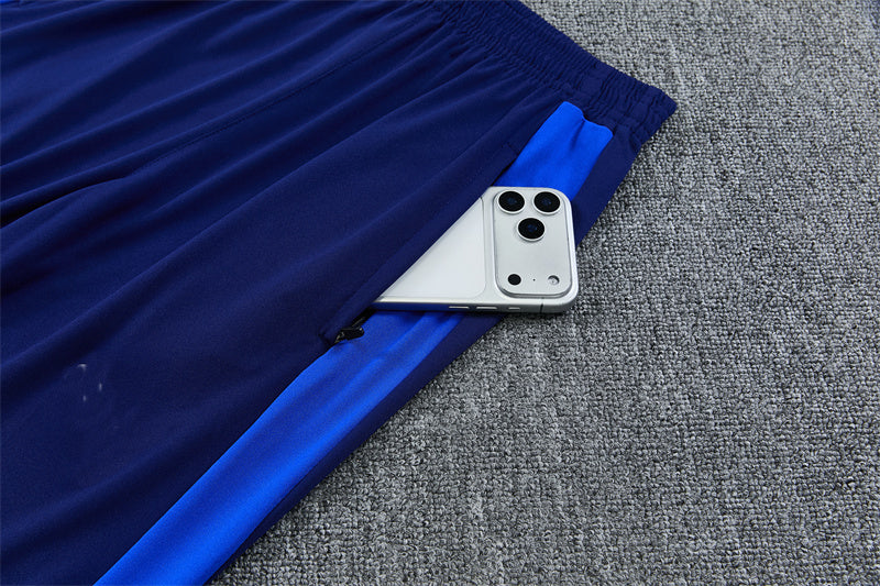 Marseille 26/27 White with Royal Blue Training Tracksuit Set