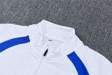 Marseille 26/27 White with Royal Blue Training Tracksuit Set