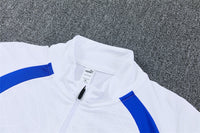 Marseille 26/27 White with Royal Blue Training Tracksuit Set