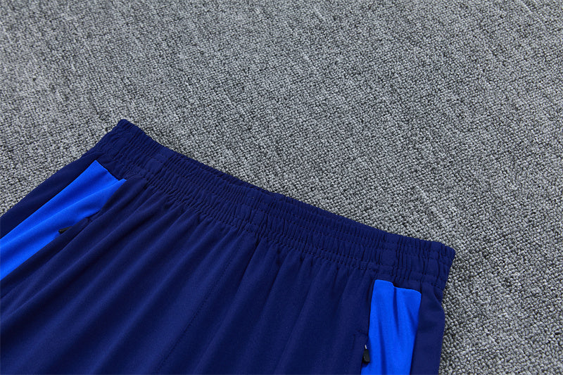 Marseille 26/27 White with Royal Blue Training Tracksuit Set