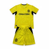 Marseille 26/27 Yellow/Black Goalkeeper Kids Jersey Set
