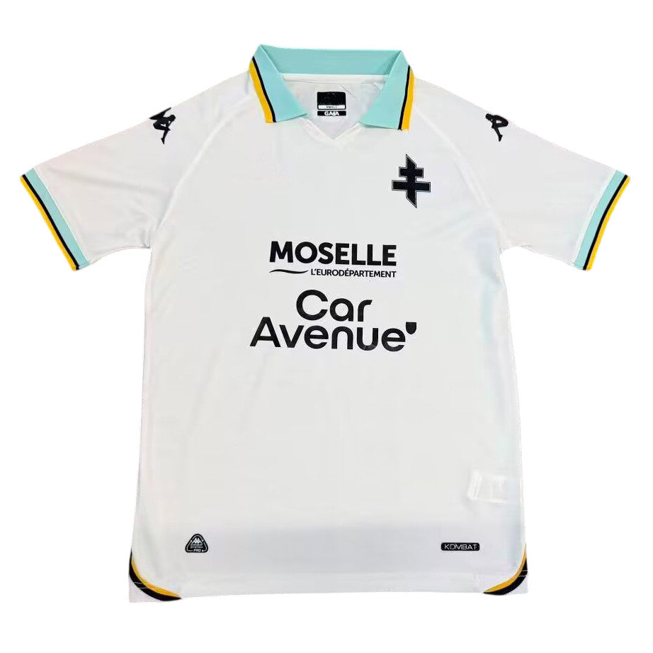 Metz 26/27 White/Yellow Trim Away Jersey