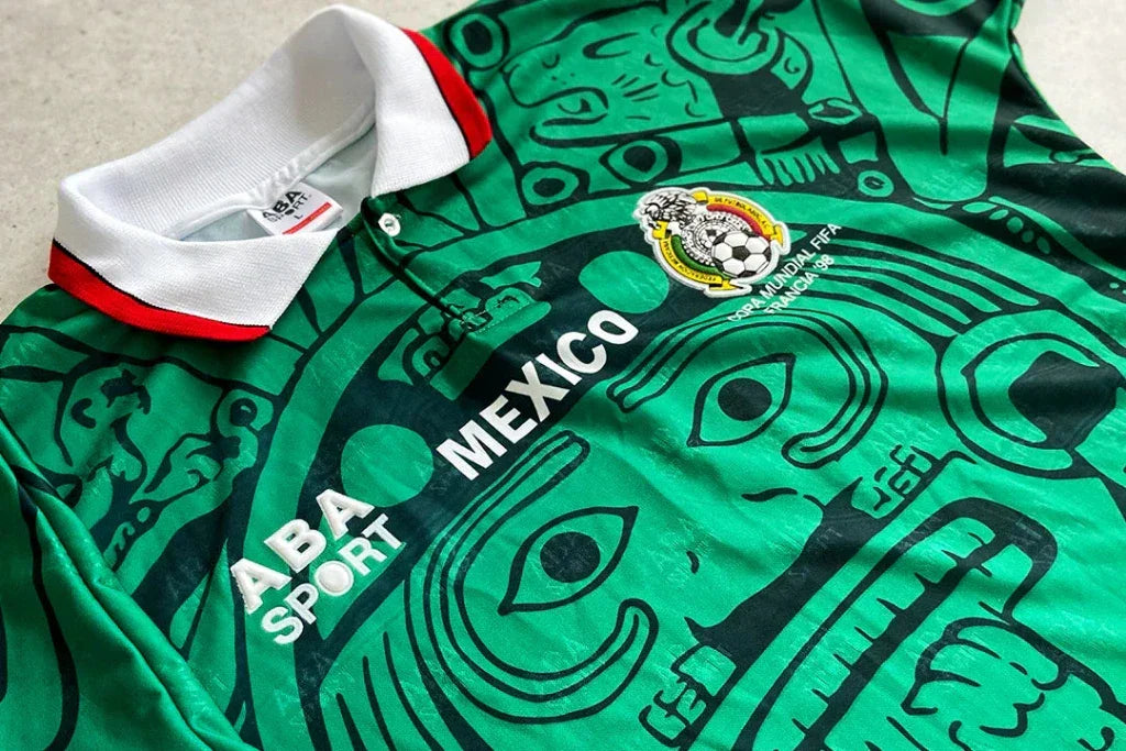 Mexico 1998 Vintage Retro Home Jersey - Concept Kits