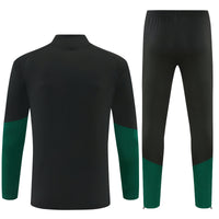 Mexican 26/27 Black/Semi Flash Green Training Tracksuit Set
