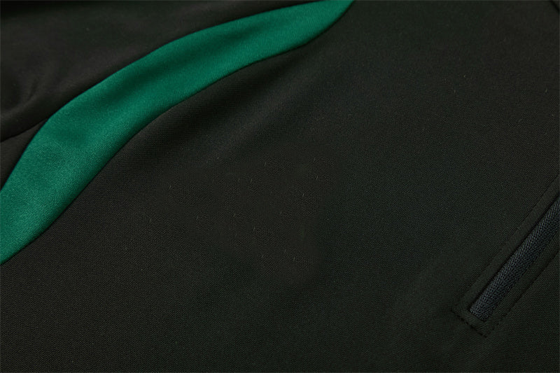 Mexican 26/27 Black/Semi Flash Green Training Tracksuit Set
