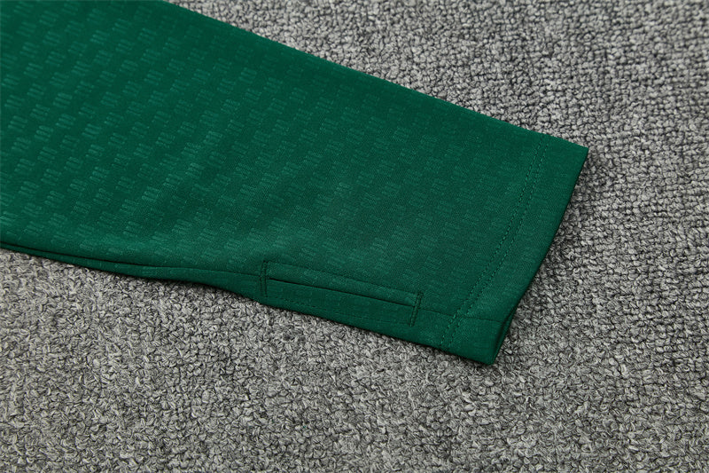 Mexican 26/27 Black/Semi Flash Green Training Tracksuit Set