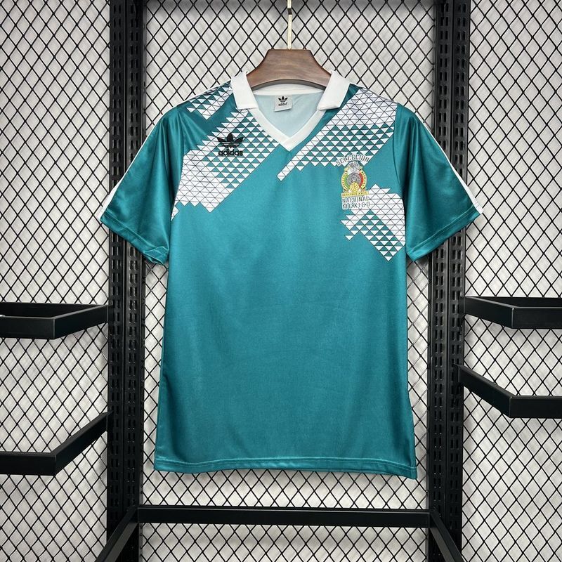 Mexico 1990 Vintage Retro Green/White Home Jersey