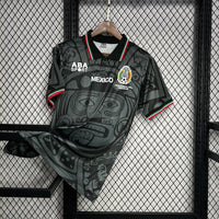 Mexico 1998 Vintage Retro Black Away Jersey