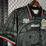 Mexico 1998 Vintage Retro Black Away Jersey