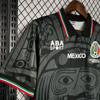 Mexico 1998 Vintage Retro Black Away Jersey