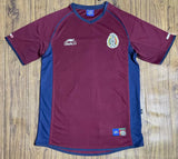 Mexico 2002 Retro Burgundy/Blue Third Away Jersey