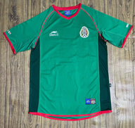 Mexico 2002 Retro Green/Red Home Jersey
