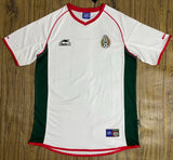 Mexico 2002 Retro White/Green/Red Away Jersey