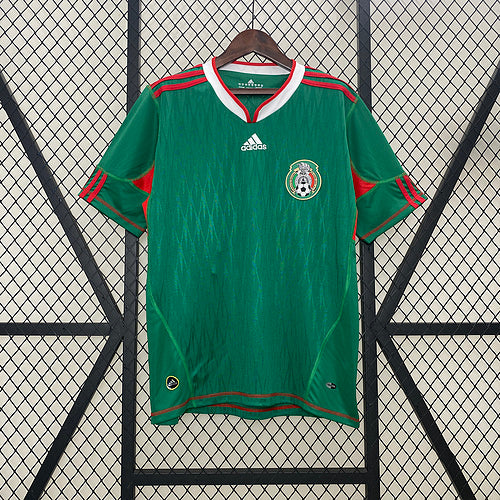 Mexico 2010 Vintage Retro Green Home Jersey
