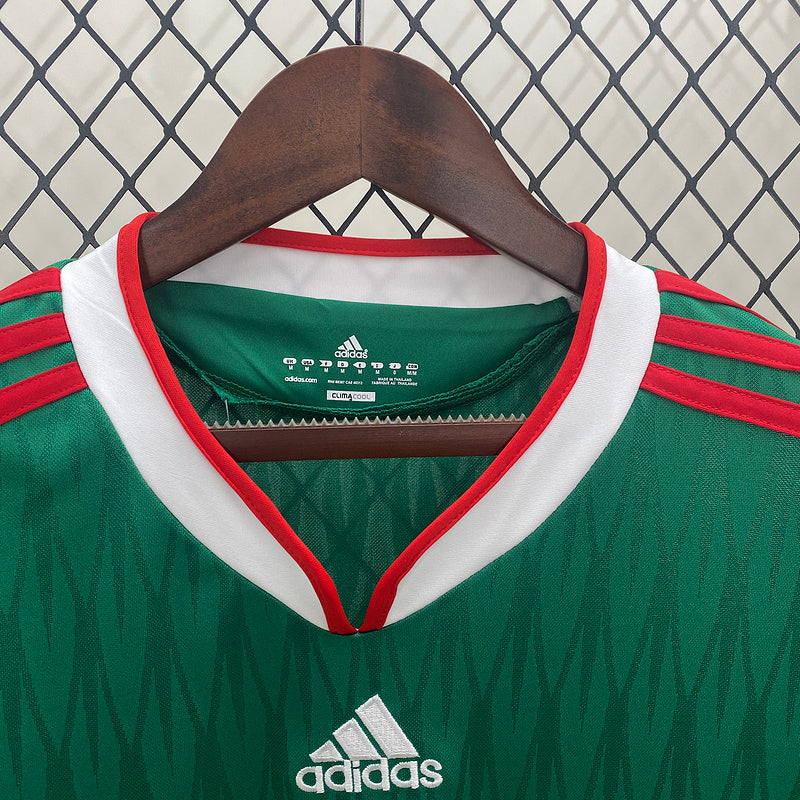 Mexico 2010 Vintage Retro Green Home Jersey
