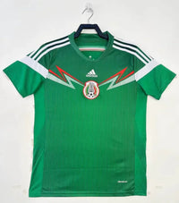 Mexico 2014 Vintage Retro Green Home Jersey