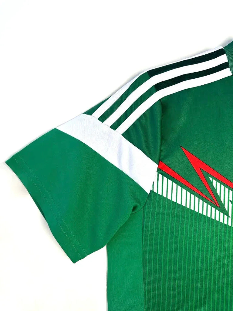 Mexico 2014 Vintage Retro Green Home Jersey