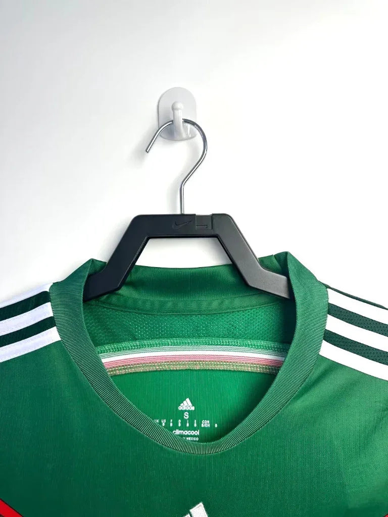 Mexico 2014 Vintage Retro Green Home Jersey