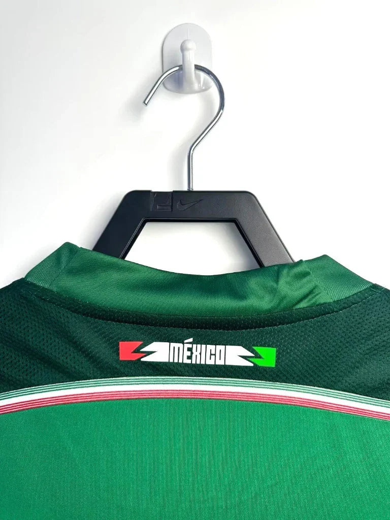 Mexico 2014 Vintage Retro Green Home Jersey