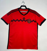 Mexico 2014 Vintage Retro Red Home Jersey