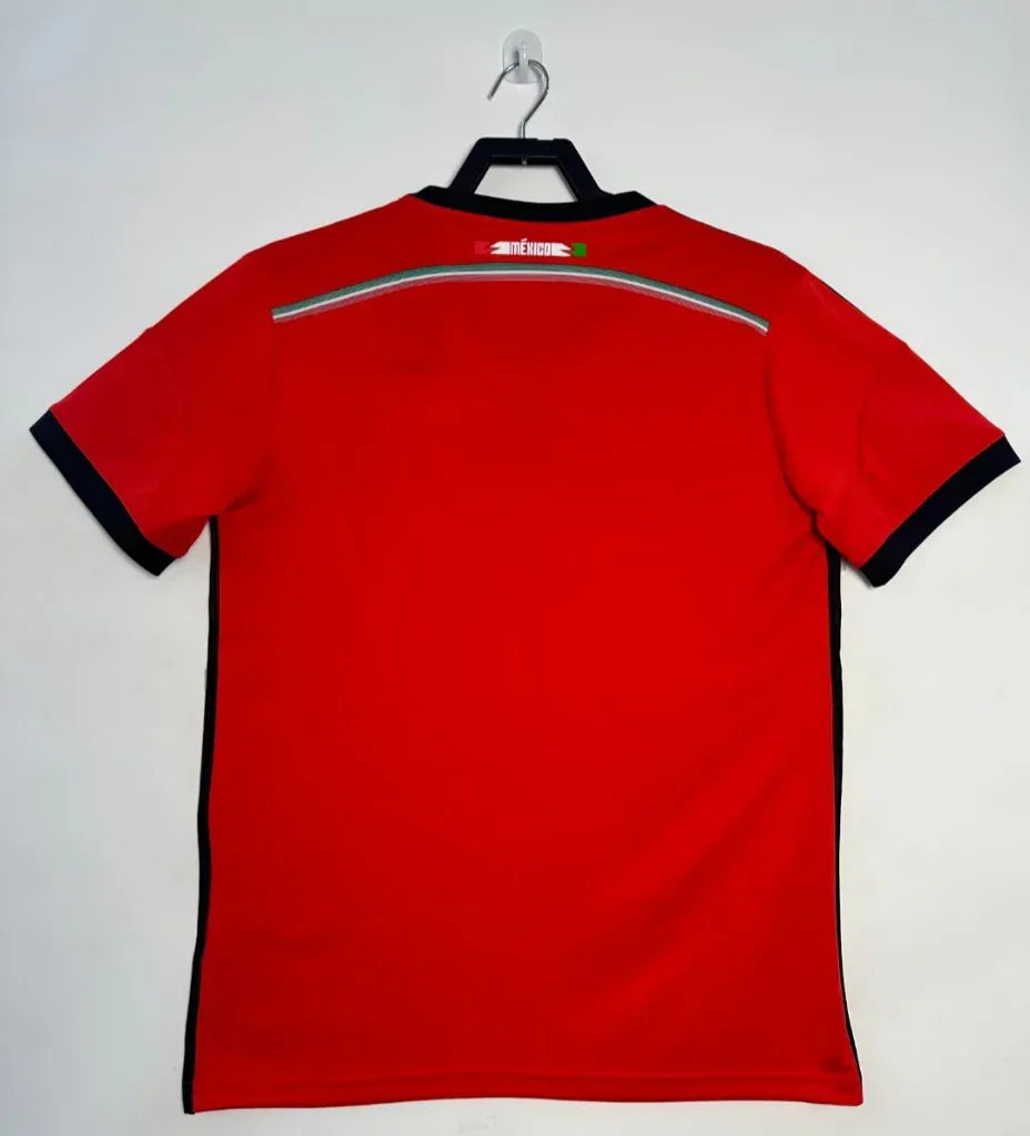 Mexico 2014 Vintage Retro Red Home Jersey