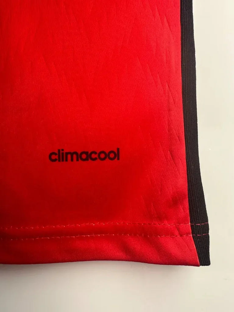 Mexico 2014 Vintage Retro Red Home Jersey