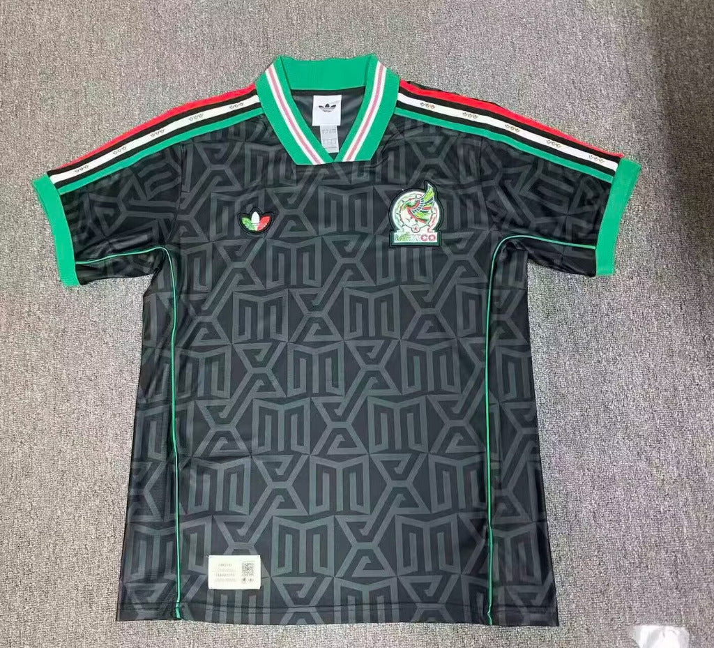 Mexico 2026 Black/Green Stripes Jersey
