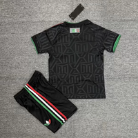 Mexico 2026 Black/Green Third Kids Jersey Set