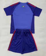 Mexico 2026 Purple/Blue Away Goalkeeper Kids Jersey Set