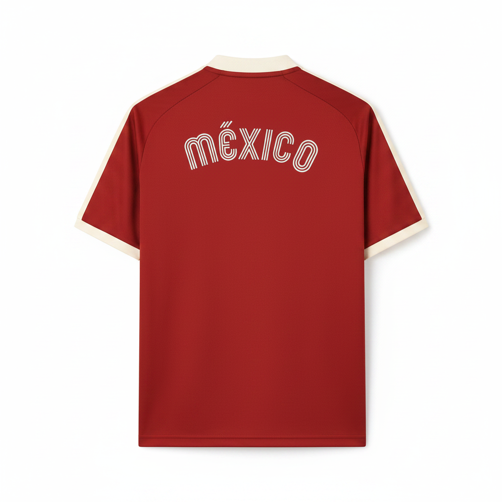 Mexico 2026 Red/Off-White 3 Stripes Jersey