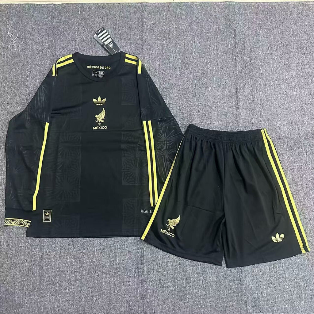 Mexico 25/26 Gold Cup Black Kids Jersey Set