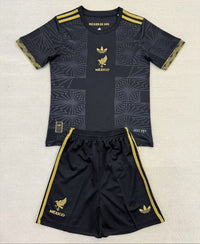 Mexico 25/26 Gold Cup Black Kids Jersey Set