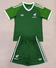 Mexico 25/26 Green Goalkeeper Kids Jersey Set