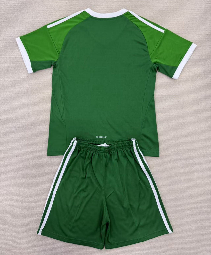 Mexico 25/26 Green Goalkeeper Kids Jersey Set