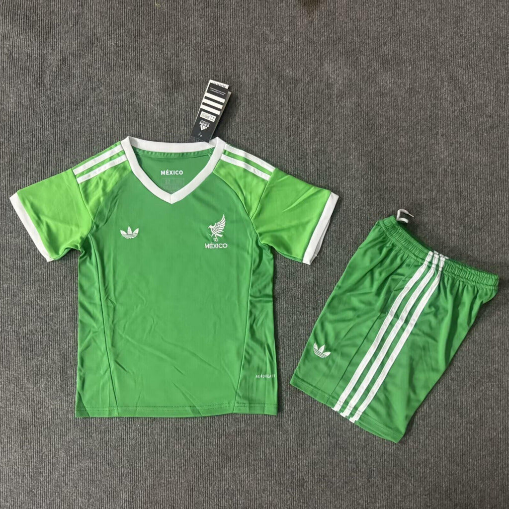 Mexico 25/26 Green Kids Jersey Set