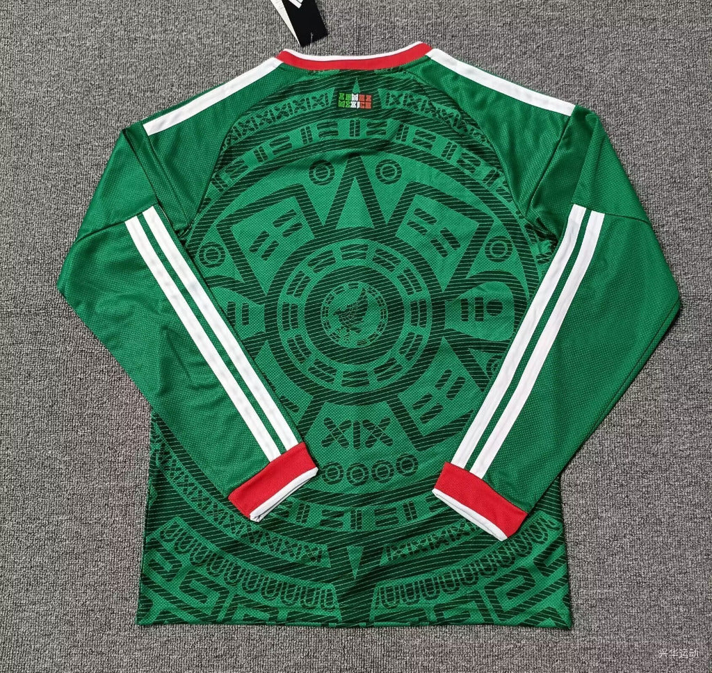 Mexico 25/26 Green World Cup Home Long Sleeve Jersey