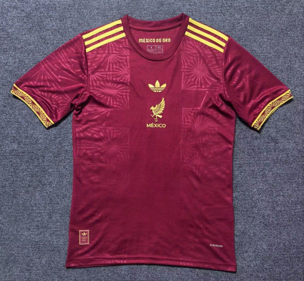 Mexico 25/26 Special Gold Cup Red Player Version Jersey