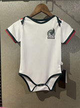 Mexico 25/26 White Red Trim Baby Bodysuit