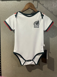 Mexico 25/26 White Red Trim Baby Bodysuit