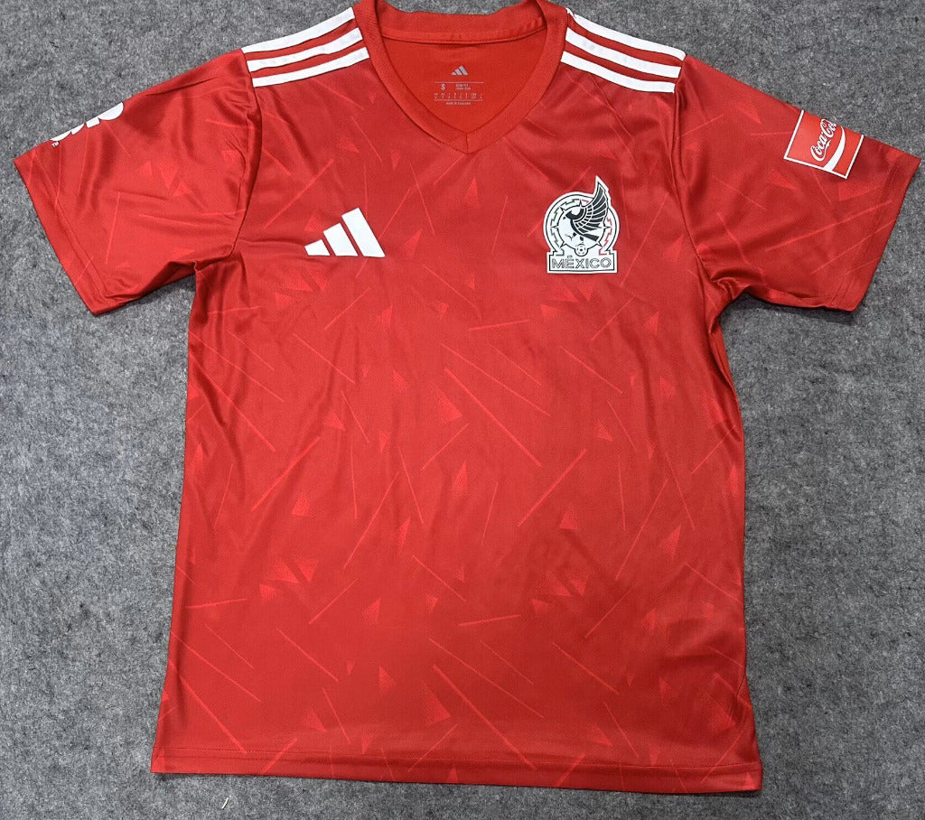 Mexico 26/27 Red/White Stripes Coca-Cola Jersey