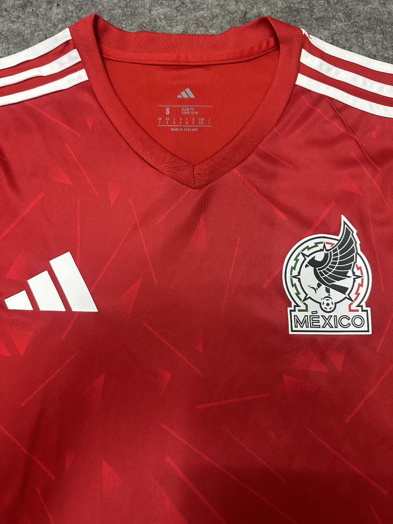 Mexico 26/27 Red/White Stripes Coca-Cola Jersey