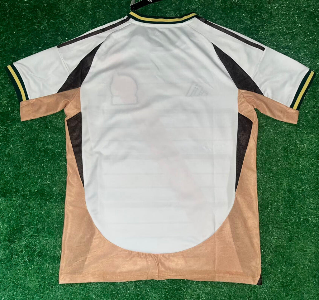 Mexico 26/27 White/Beige Stripes/Black Special Jersey